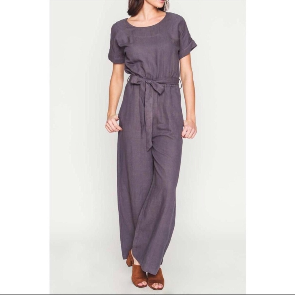 Anthropologie Mo: vint drop shoulder jumpsuit